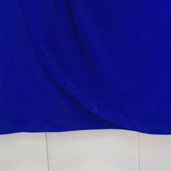 Deep Blue Ruched Dress - Picture 3 of 6